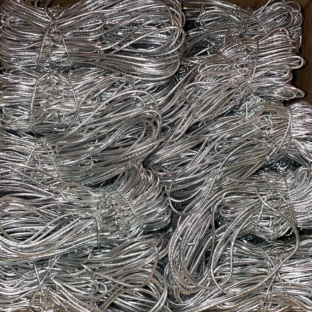 Metalic elastic ribbon bundle set of 1,000
